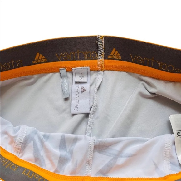 Adidas by Stella McCartney Yoga Clima Bamboo Tight Gray & White Leggings Sz S - Picture 7 of 9